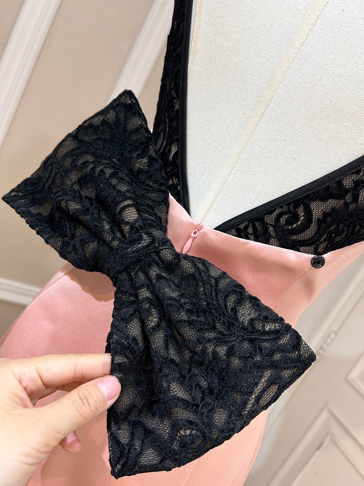 Sexy Puma Lace Bow Dress
