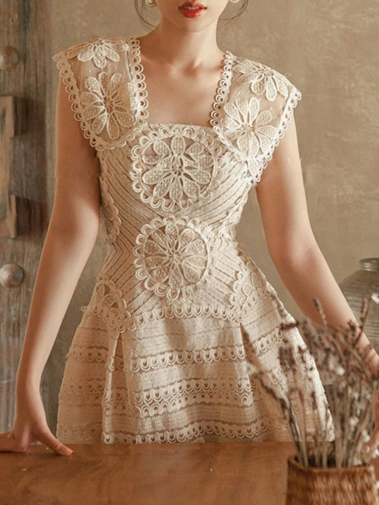 Sexy Puma Embroided Dress
