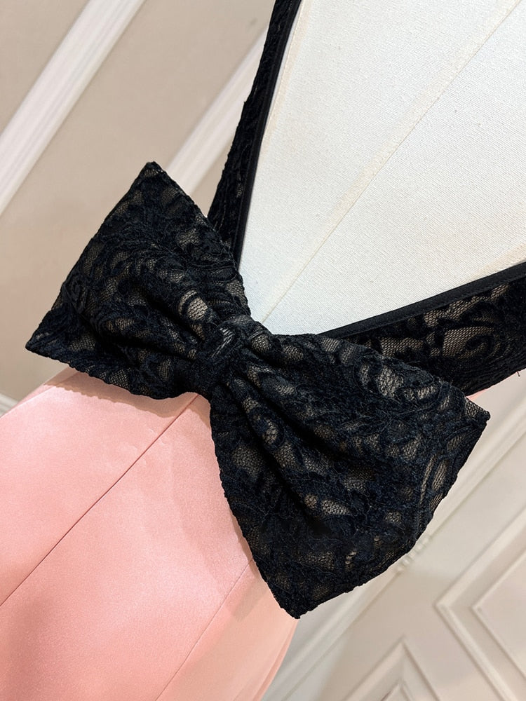 Sexy Puma Lace Bow Dress