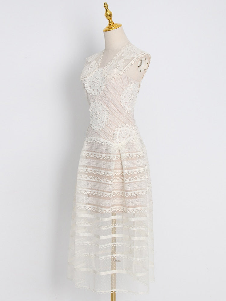 Sexy Puma Embroided Dress