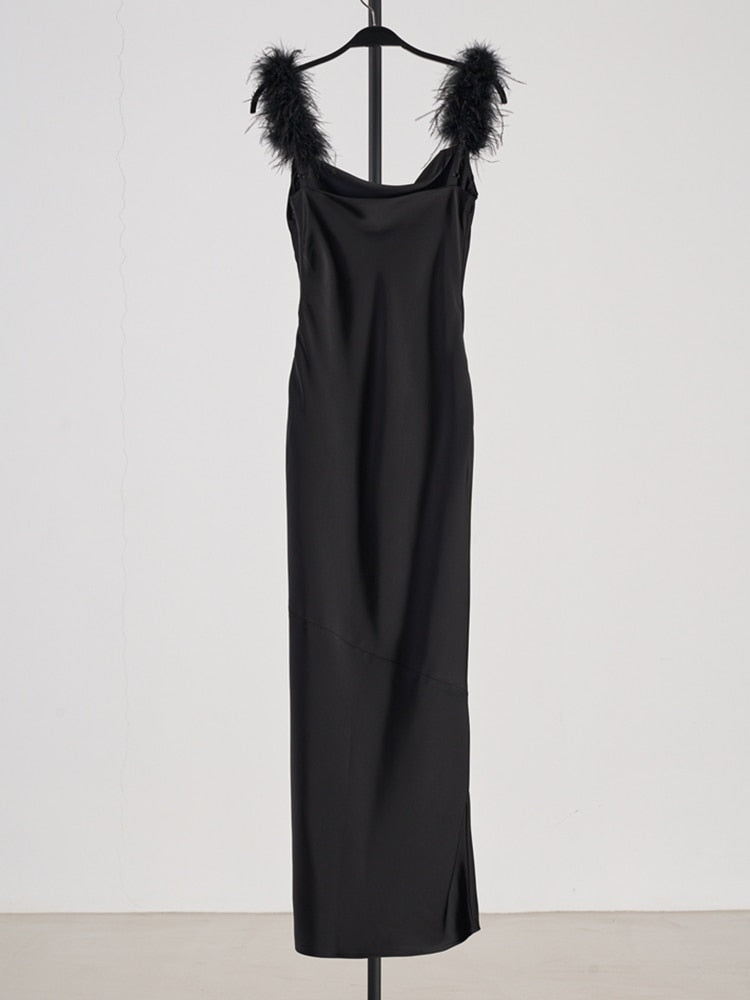 Sexy Puma Feather Dress