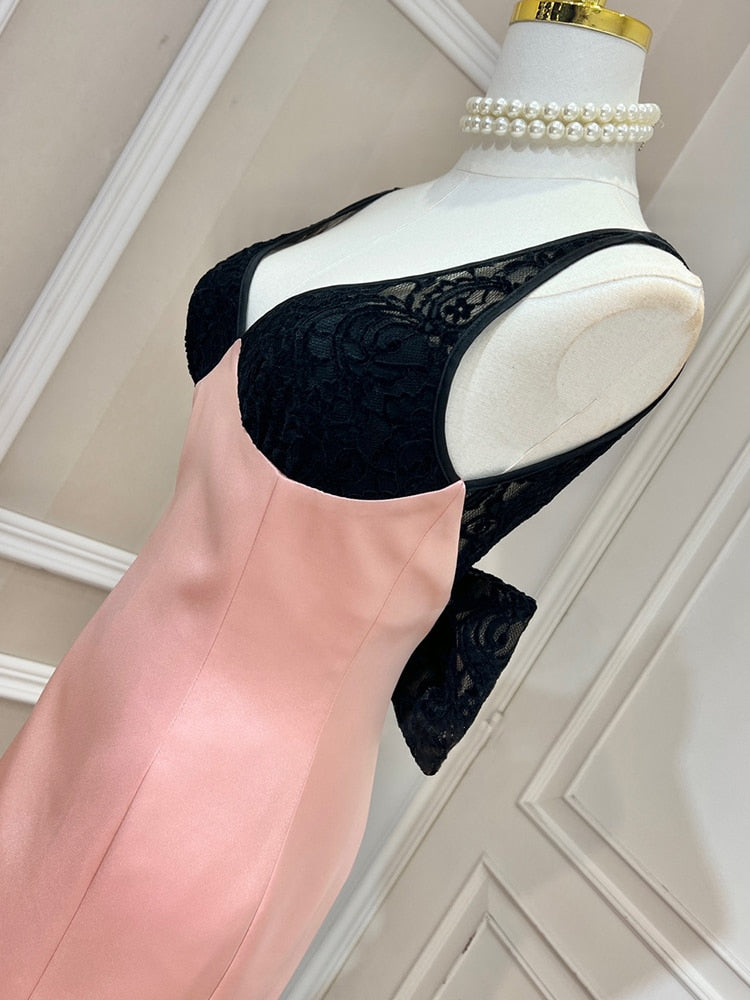 Sexy Puma Lace Bow Dress