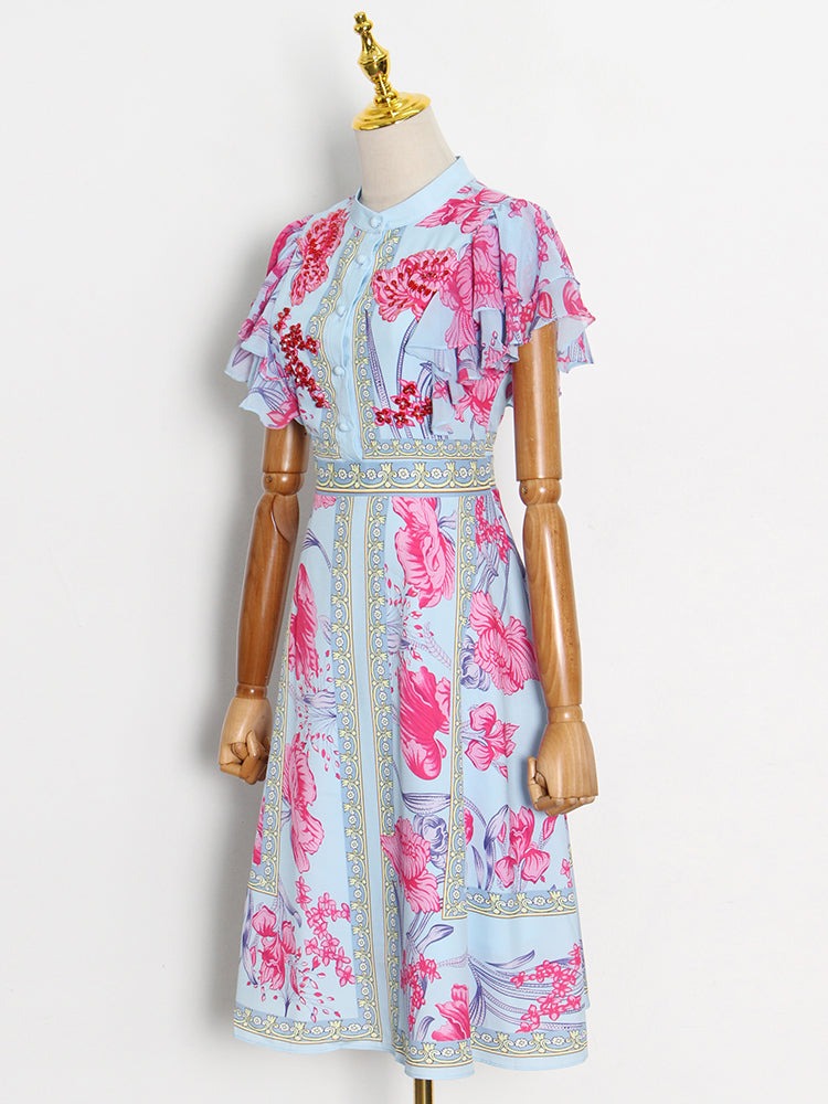 Sexy Puma Embroided Dress