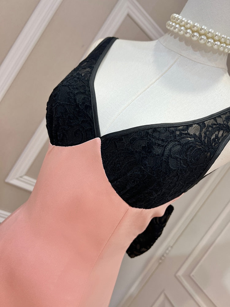 Sexy Puma Lace Bow Dress
