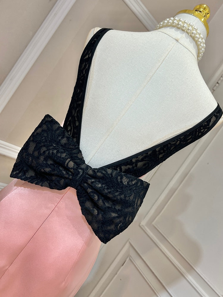 Sexy Puma Lace Bow Dress