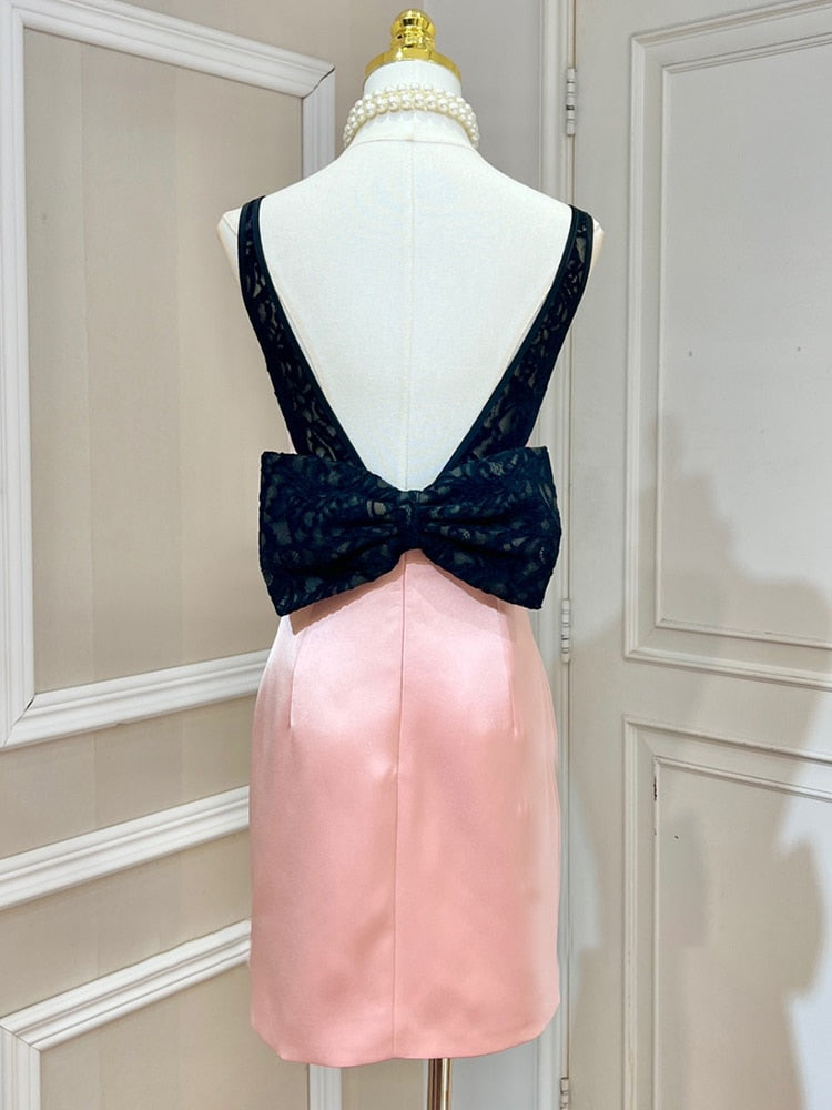 Sexy Puma Lace Bow Dress