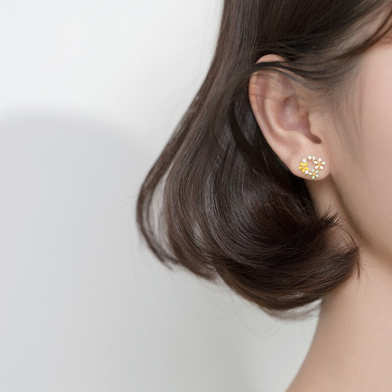 Helen Pure Silver Earrings
