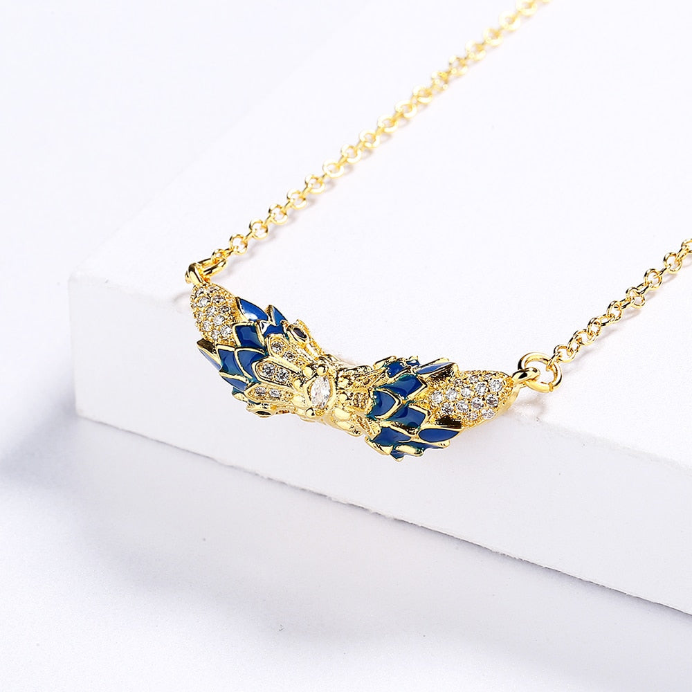 Owl Enamel Necklace