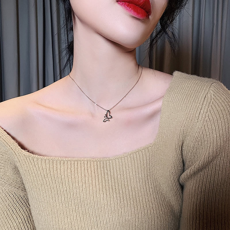 Torry Simple Butterfly Necklace