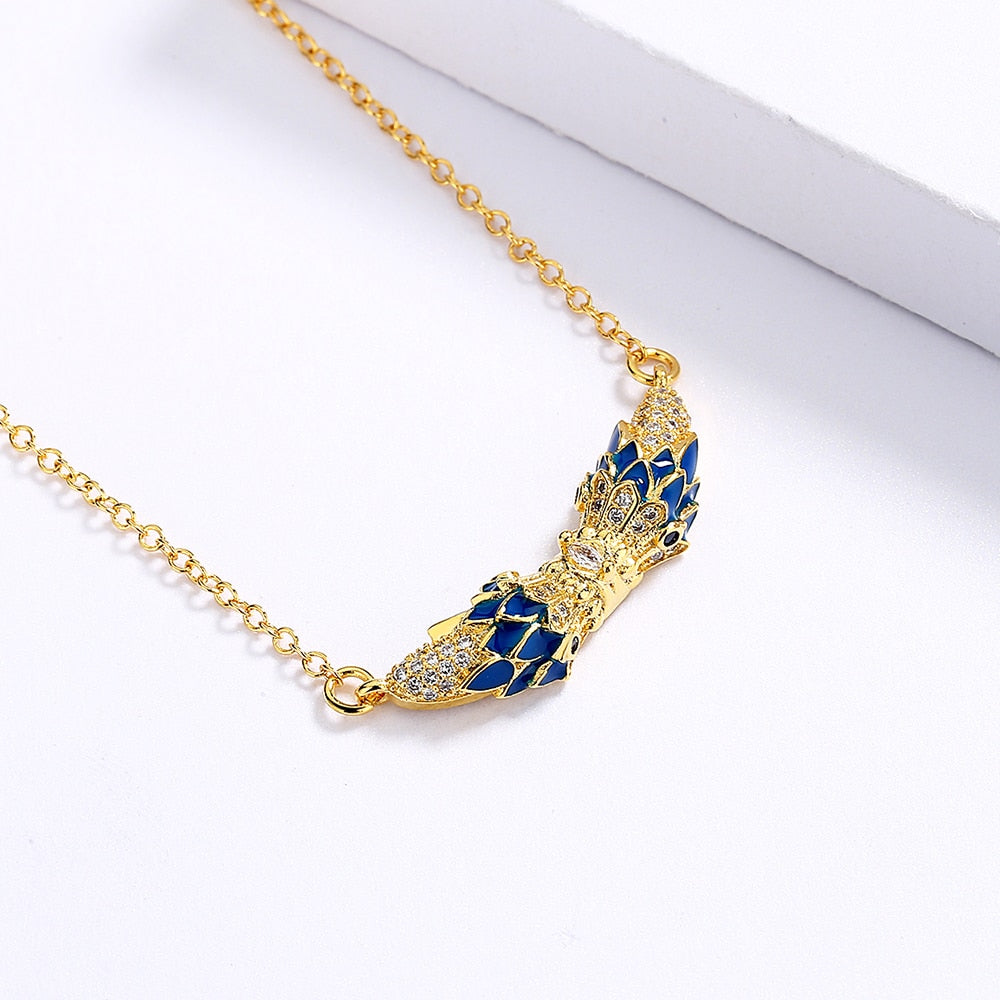 Owl Enamel Necklace