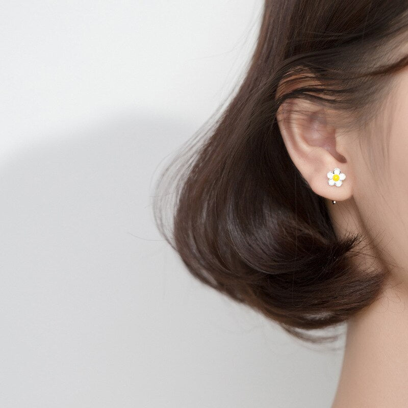 Daisy Pure Silver Earrings