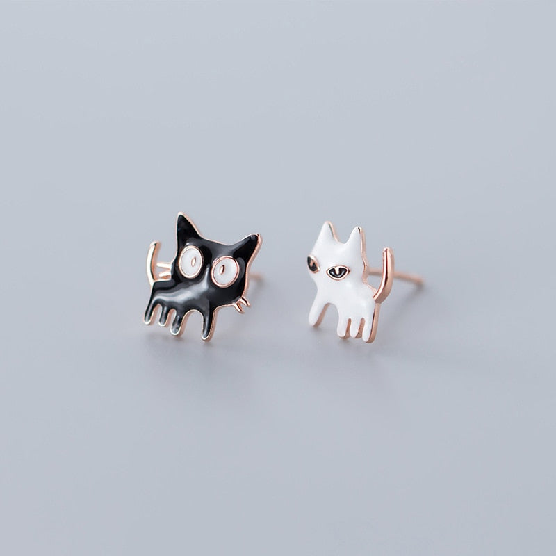 Kitty Pure Silver Earrings