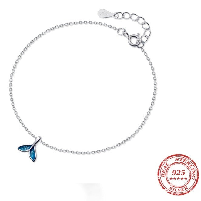 Delphine Pure Silver Anklet