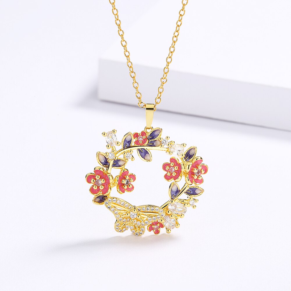 Hannah Enamel Necklace