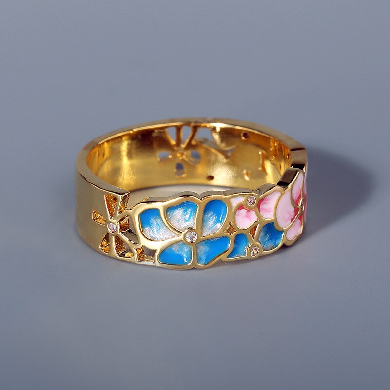Lily Enamel Ring