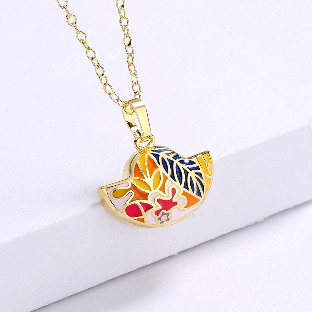 Xenia Enamel Necklace