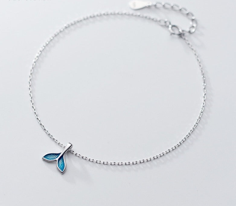 Delphine Pure Silver Anklet