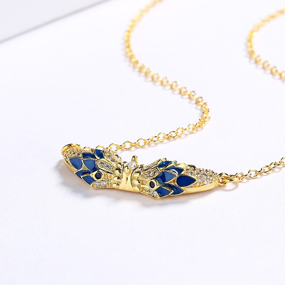 Owl Enamel Necklace