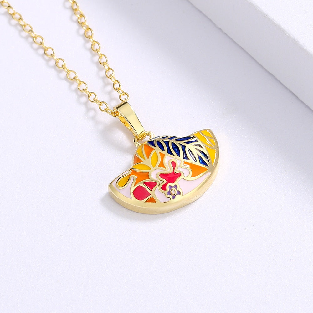 Xenia Enamel Necklace