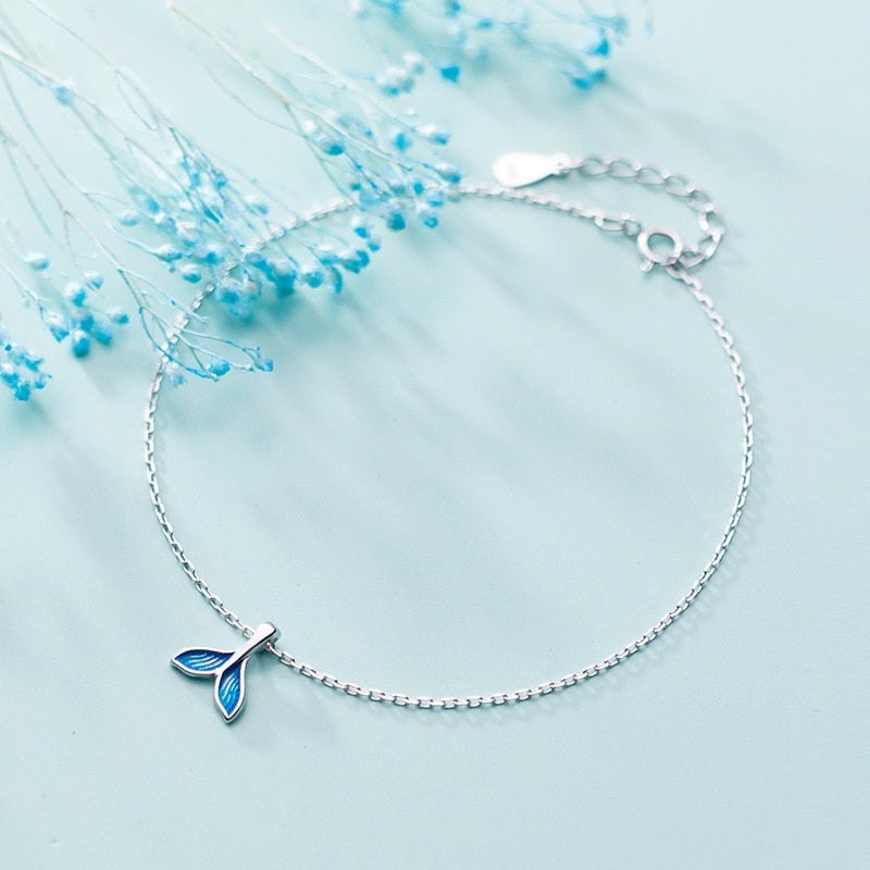 Delphine Pure Silver Anklet