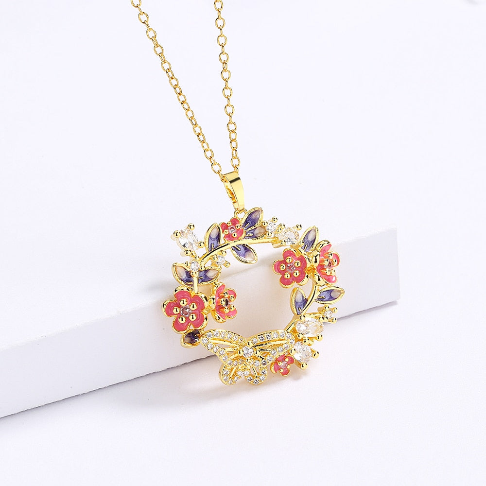 Hannah Enamel Necklace