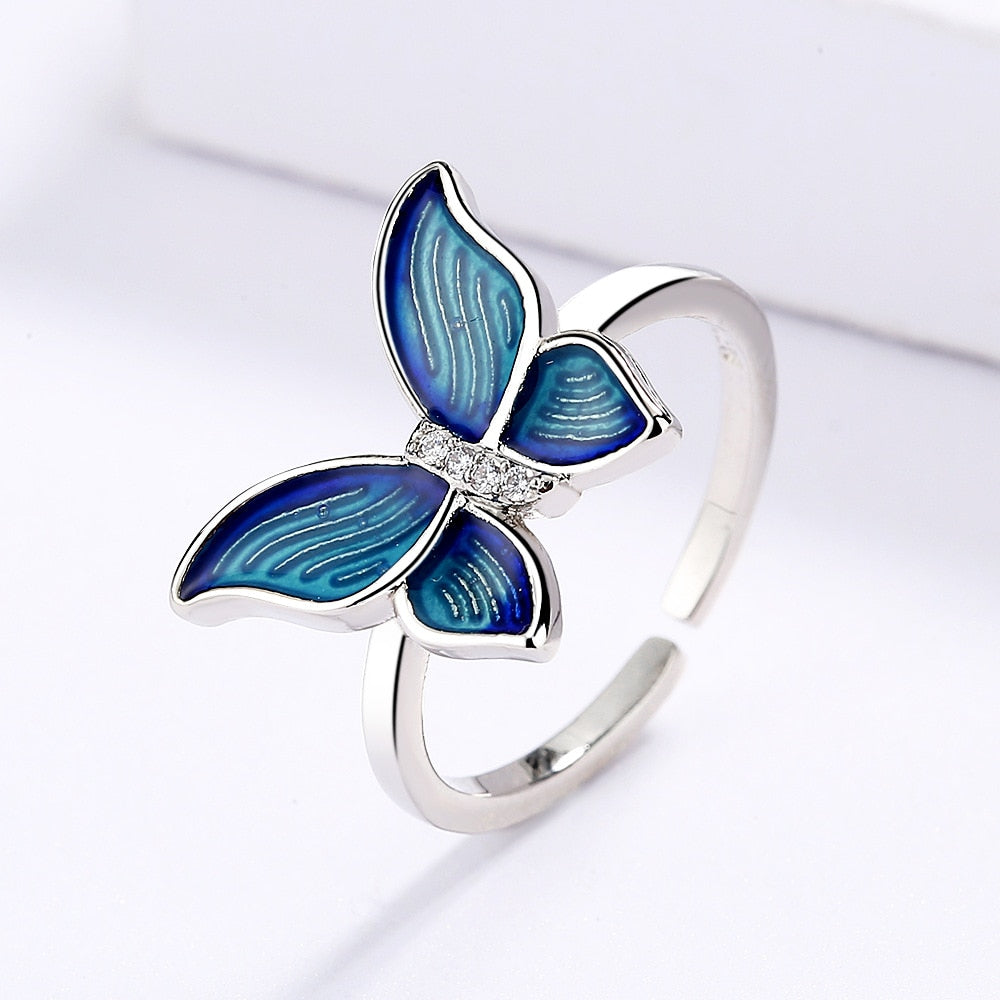 Bianca Enamel Butterfly Set
