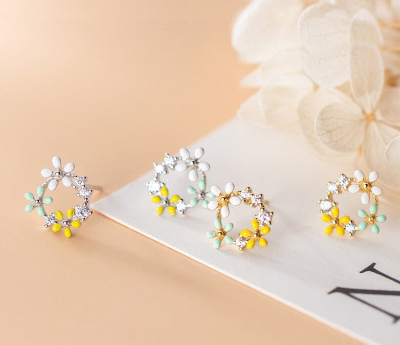 Helen Pure Silver Earrings