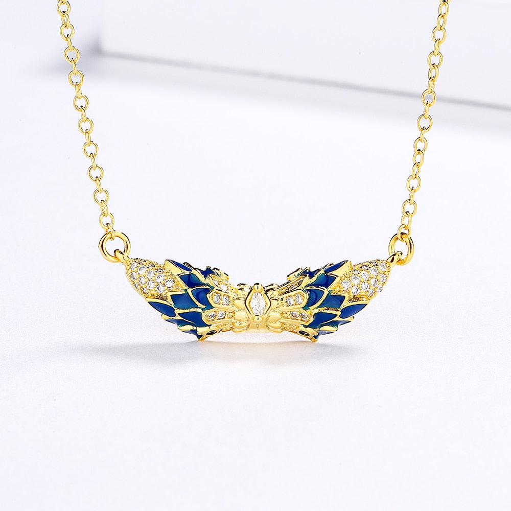 Owl Enamel Necklace