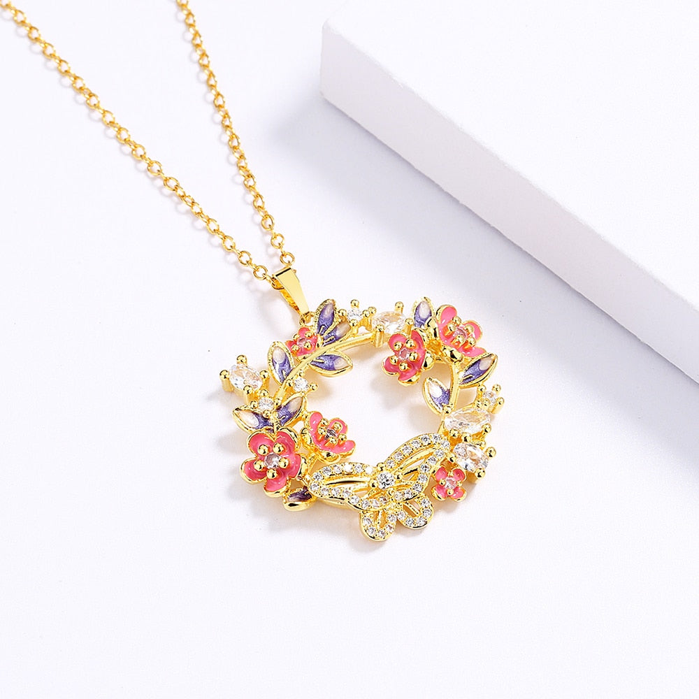 Hannah Enamel Necklace