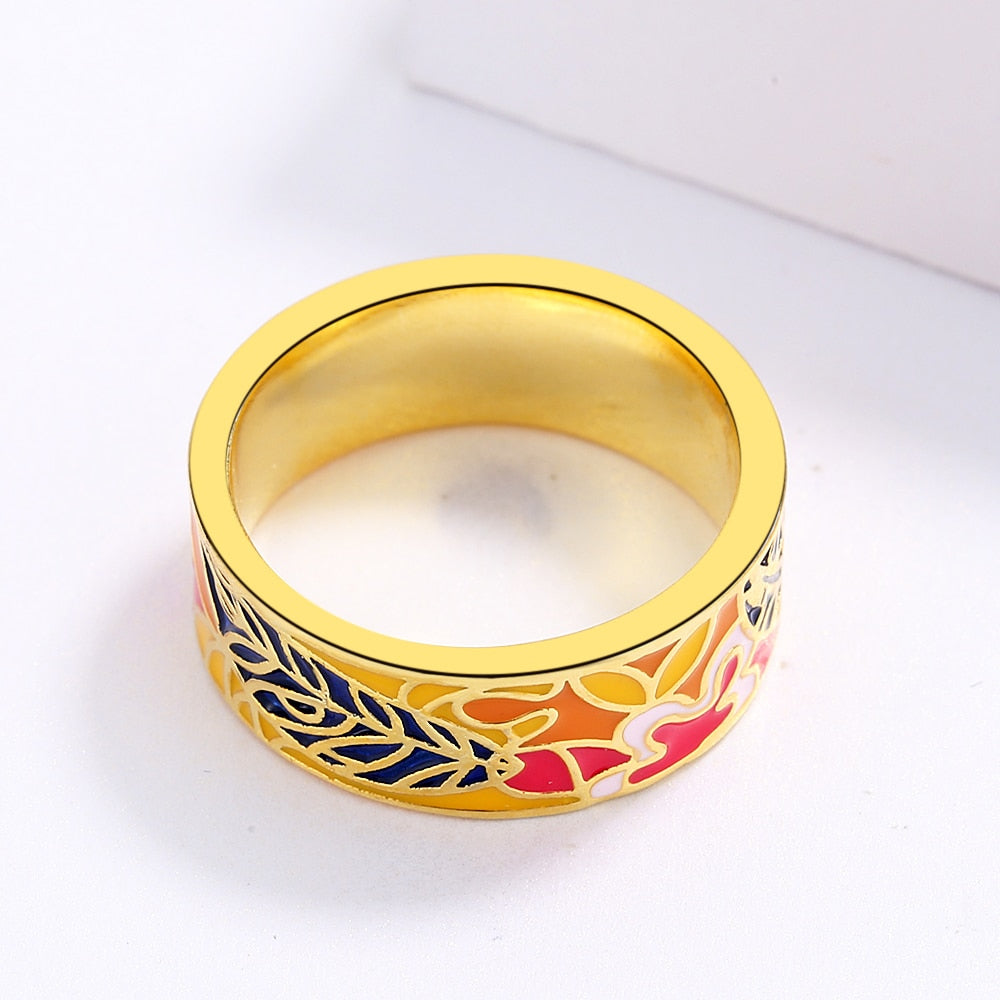 Xenia Enamel Ring