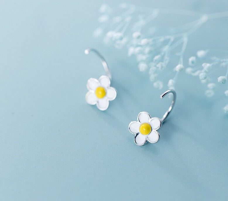 Daisy Pure Silver Earrings