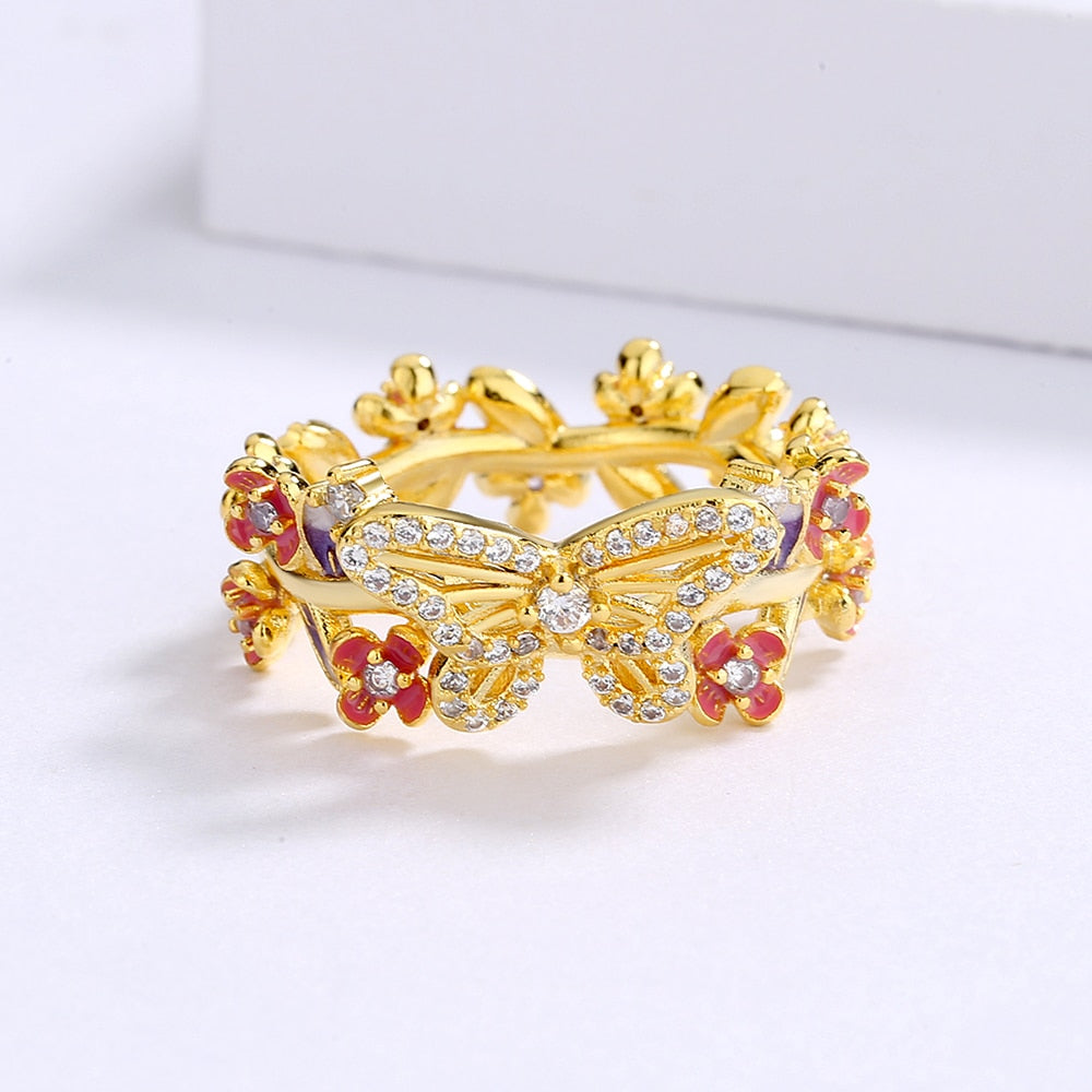 Hannah Hot Enamel Ring