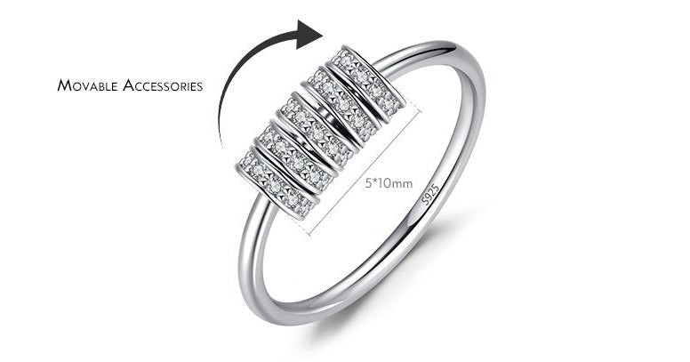 Malika Pure Silver Ring