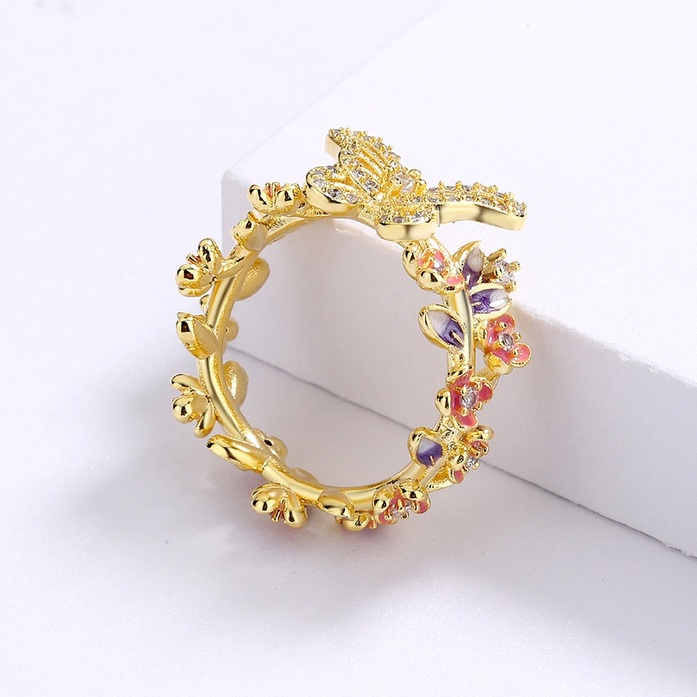 Hannah Hot Enamel Ring