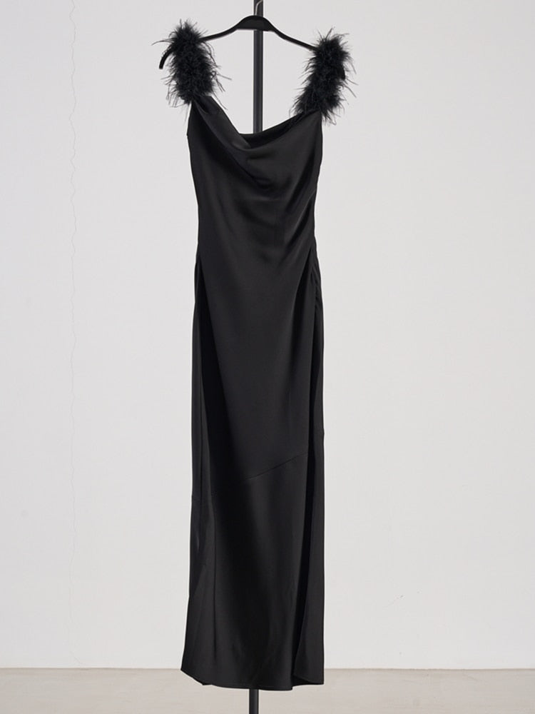 Sexy Puma Feather Dress