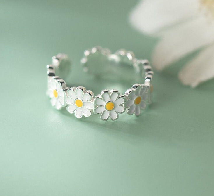 Daisy Pure Silver Ring