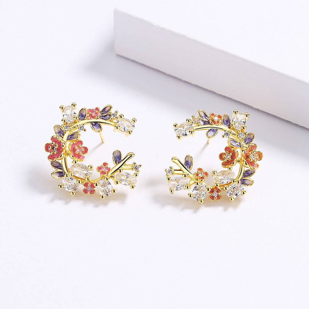 Hannah Enamel Earrings