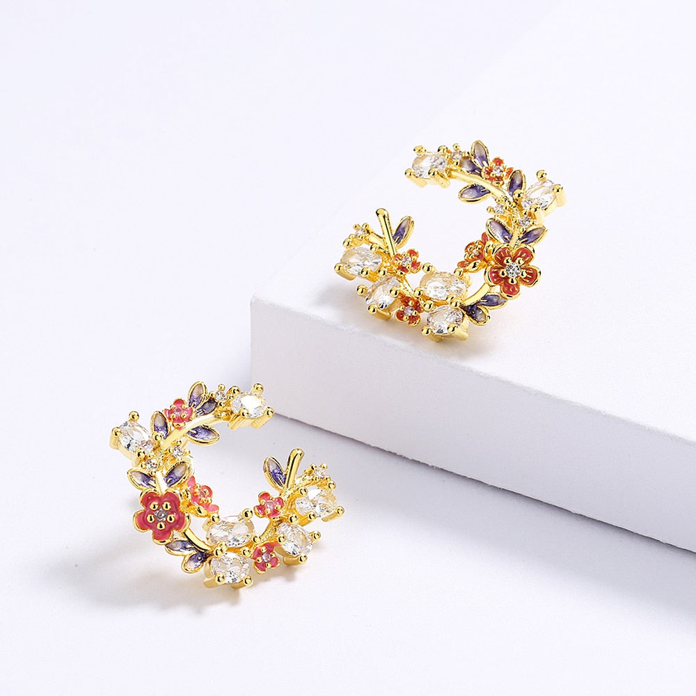 Hannah Enamel Earrings