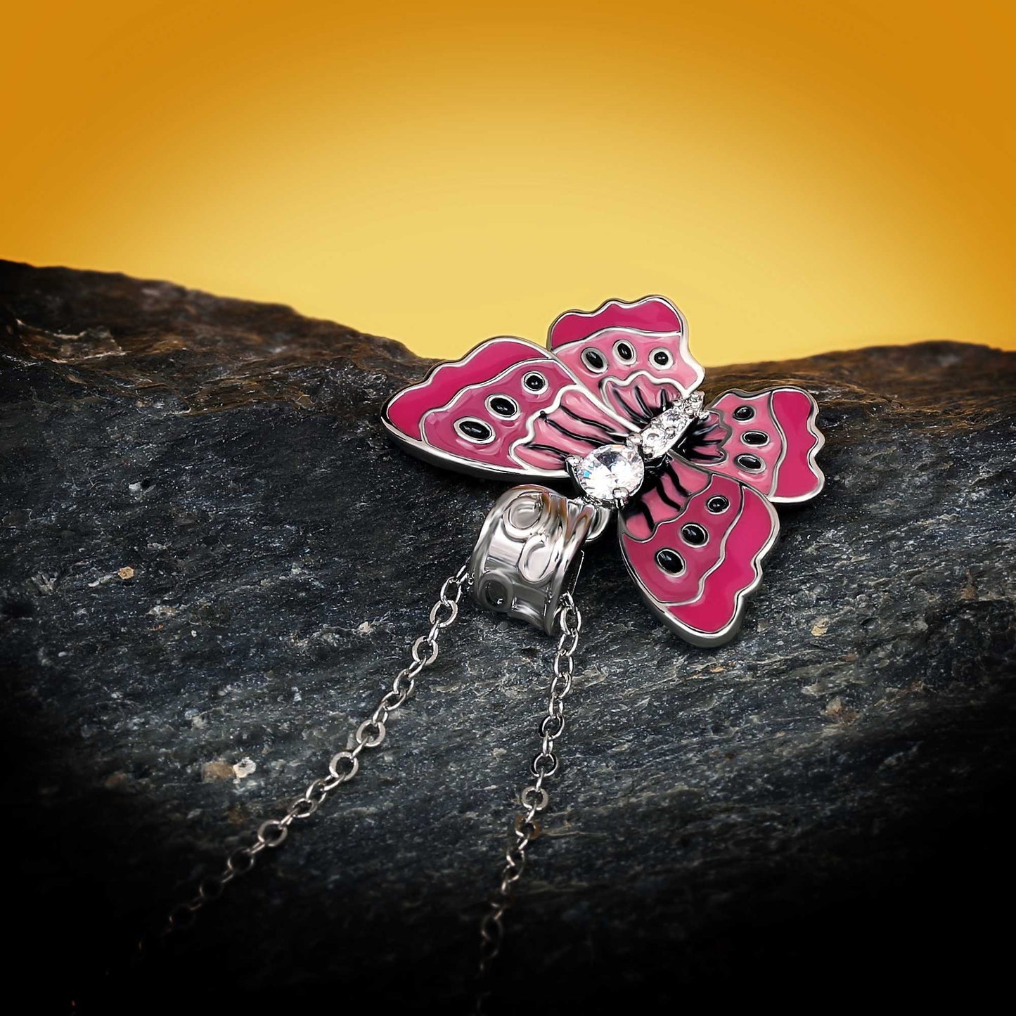 Torry Enamel Butterfly Necklace