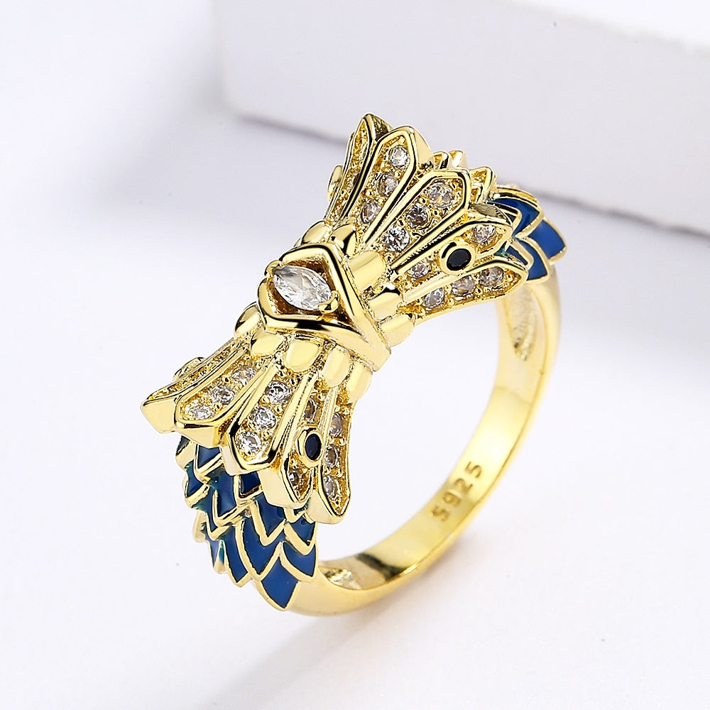 Owl Enamel Ring