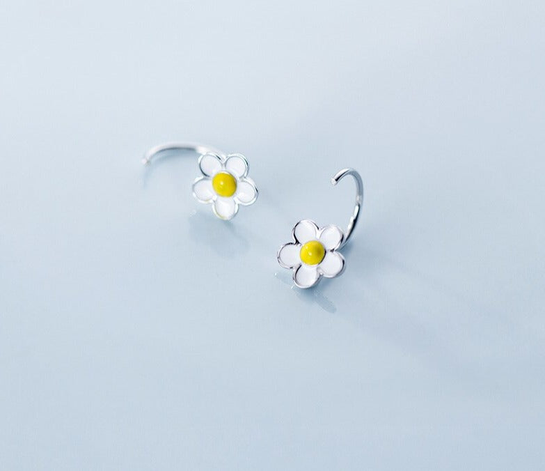 Daisy Pure Silver Earrings