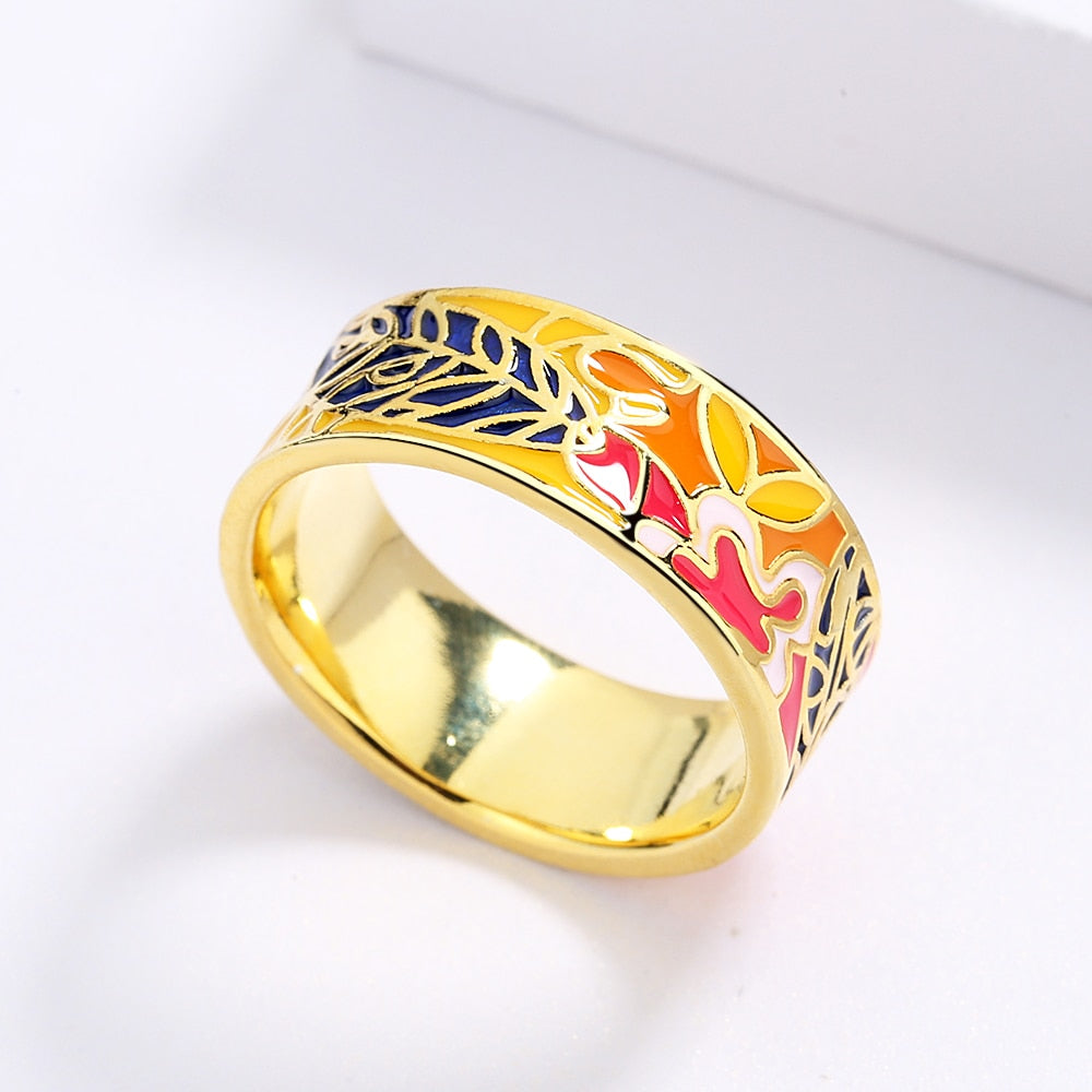 Xenia Enamel Ring