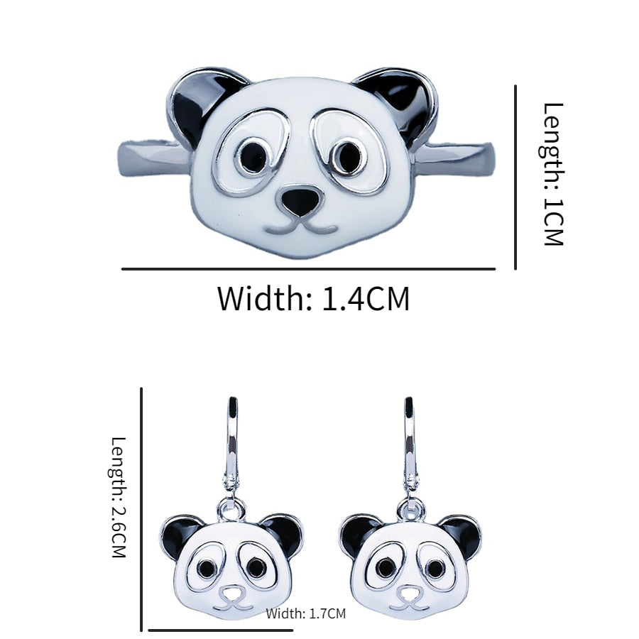 Panda Enamel Set